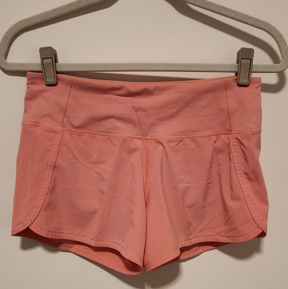 Lululemon speed up shorts, lined, 4" inseam, size 4